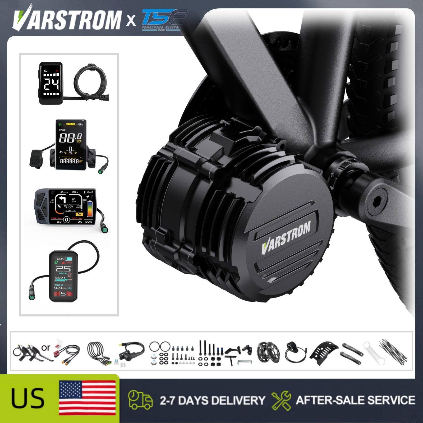 [ABD'de Stokta] Tongsheng TSDZ - Mid Drive Conversion Kit 1000W incelemesi ve fiyatı
