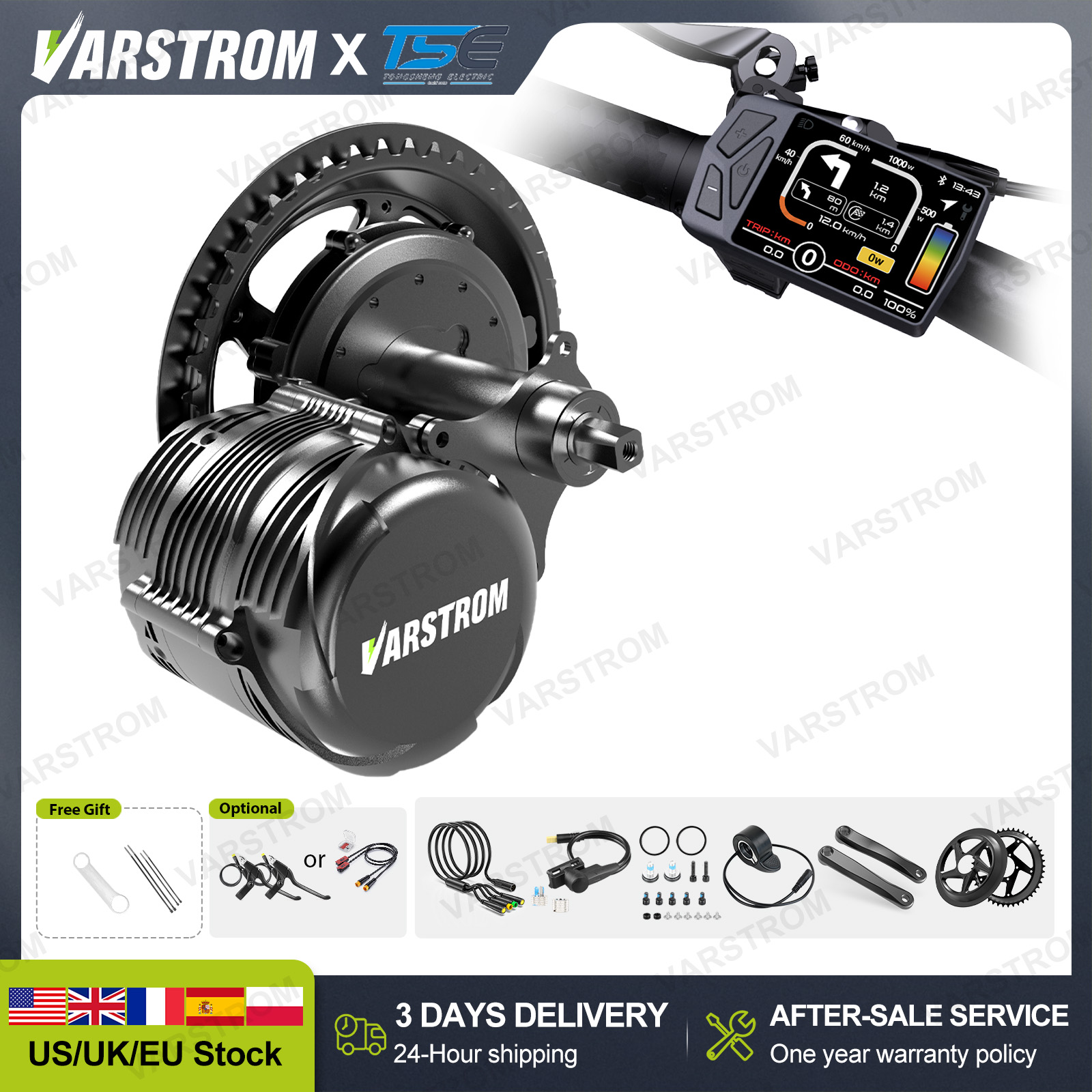 [ABD 3 Gün Hızlı Teslimat] Ton - Mid Drive Conversion Kit 1000W incelemesi ve fiyatı